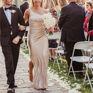 Revelry Champagne bridesmaids dress